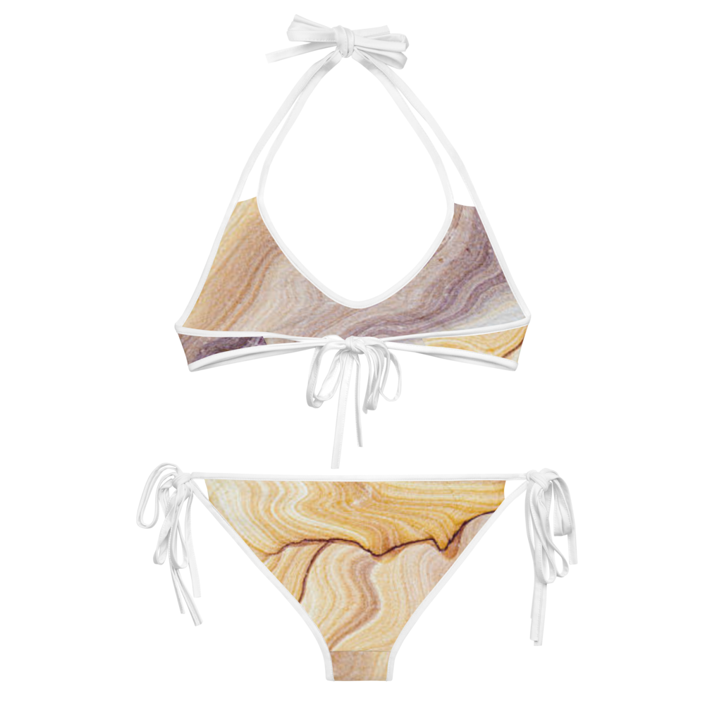 Reversible Sand Gem Tie-Up Bikini