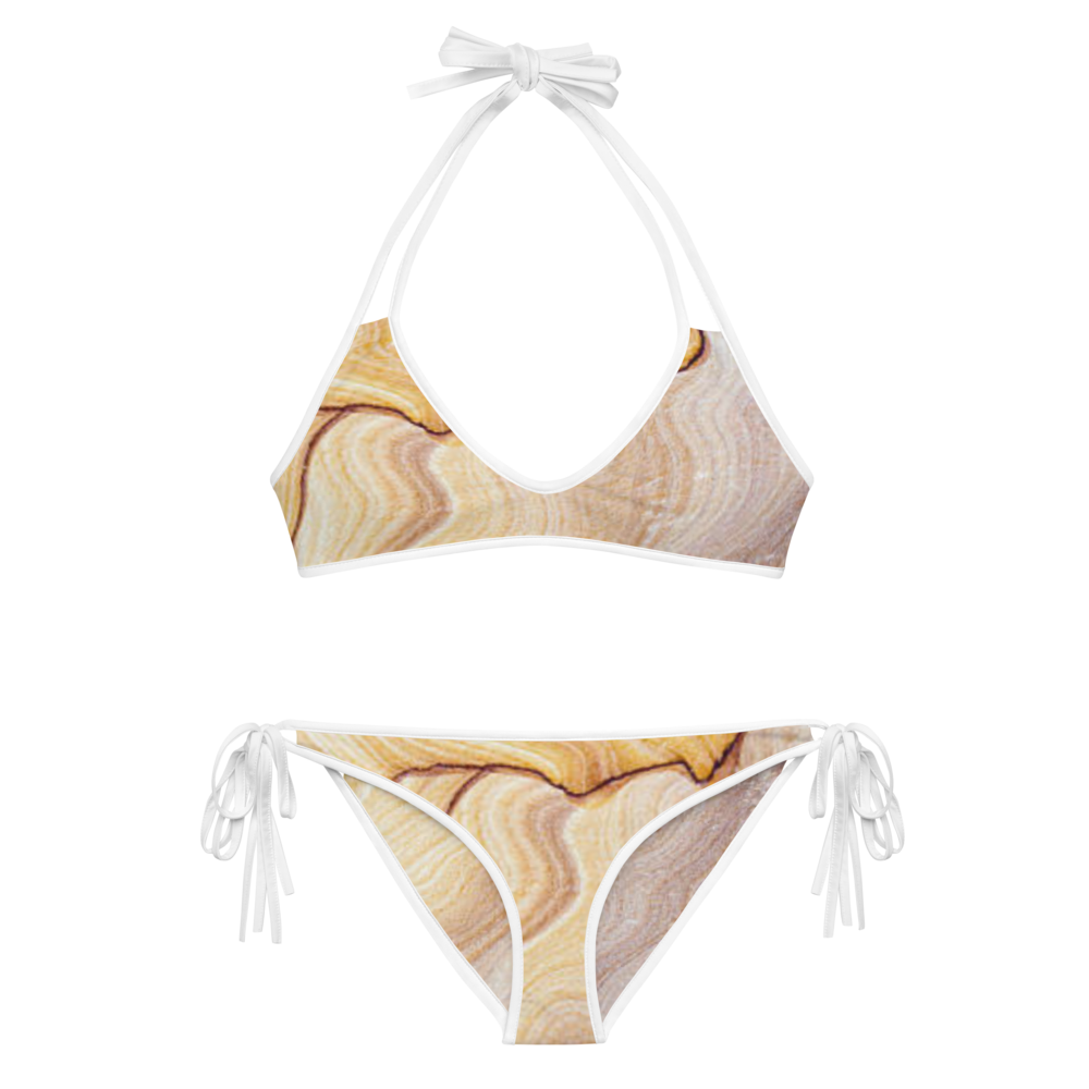 Reversible Sand Gem Tie-Up Bikini