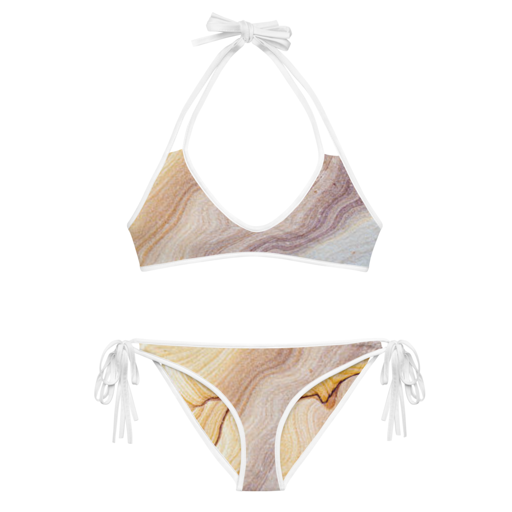 Reversible Sand Gem Tie-Up Bikini