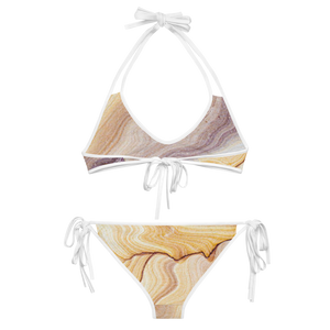 Reversible Sand Gem Tie-Up Bikini
