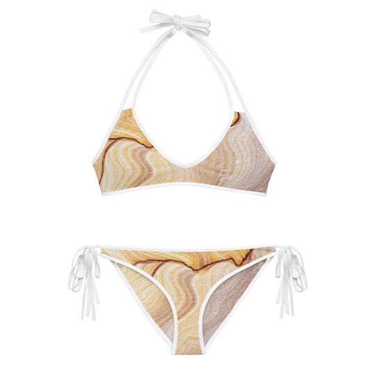 Reversible Sand Gem Tie-Up Bikini